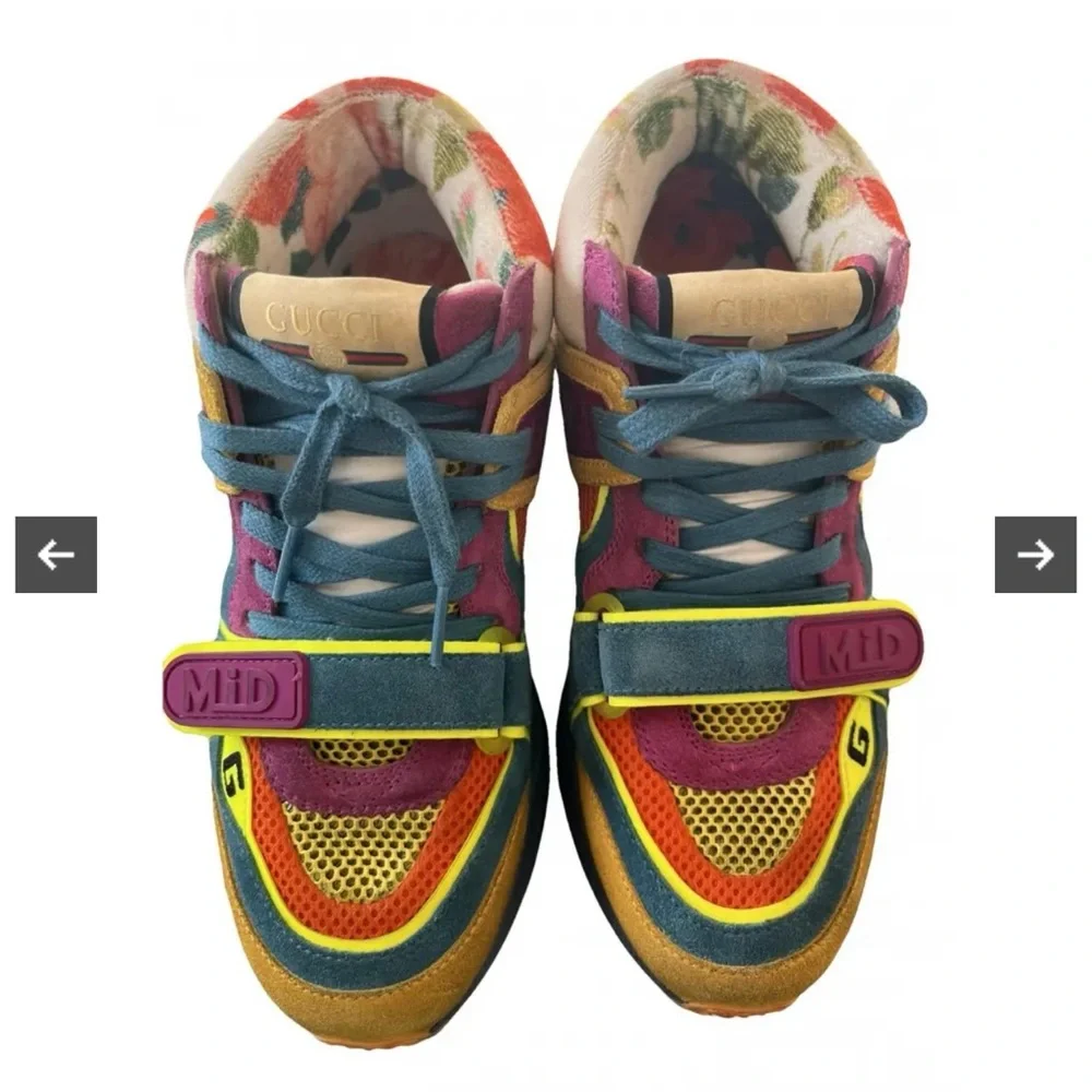 GUCCI ultrapace mid multi color sneakers - Picture 10 of 14